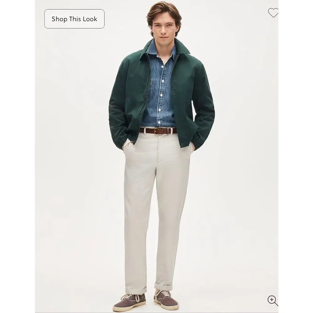 J. Crew Broken-in Straight chino pant in Stone NWT size 32/32